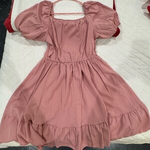 SHEIN Pink Midi Dress